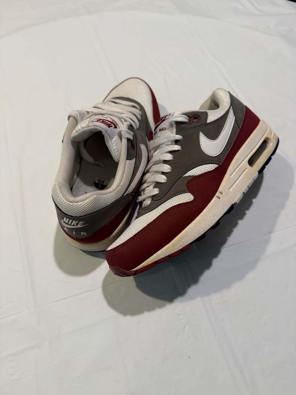Nike Air Max 1 Essential 'Red Petra Brown' Sneakers (537383-612)